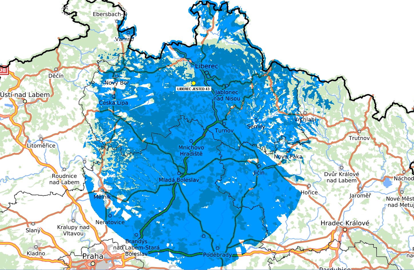 Včera jsme zahájili provoz z lokality Ještěd-Liberec 43 k